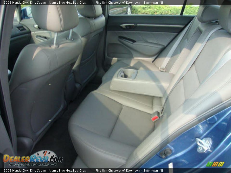 2008 Honda Civic EX-L Sedan Atomic Blue Metallic / Gray Photo #11