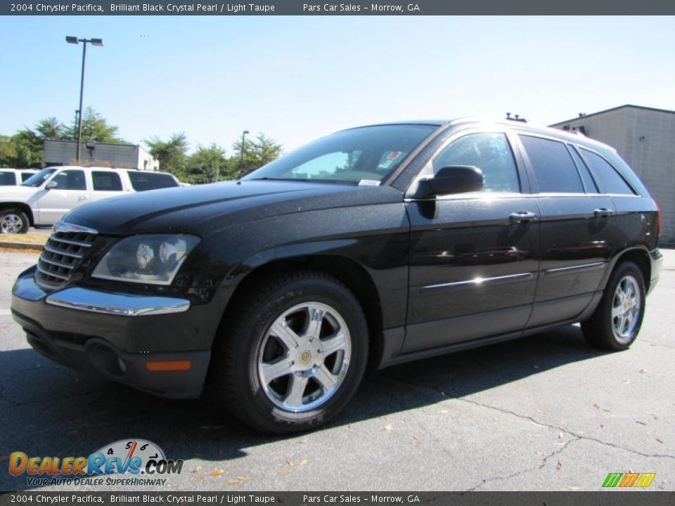 2004 Chrysler Pacifica Brilliant Black Crystal Pearl / Light Taupe Photo #1
