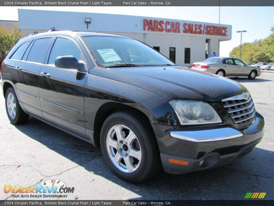 2004 Chrysler Pacifica Brilliant Black Crystal Pearl / Light Taupe Photo #4