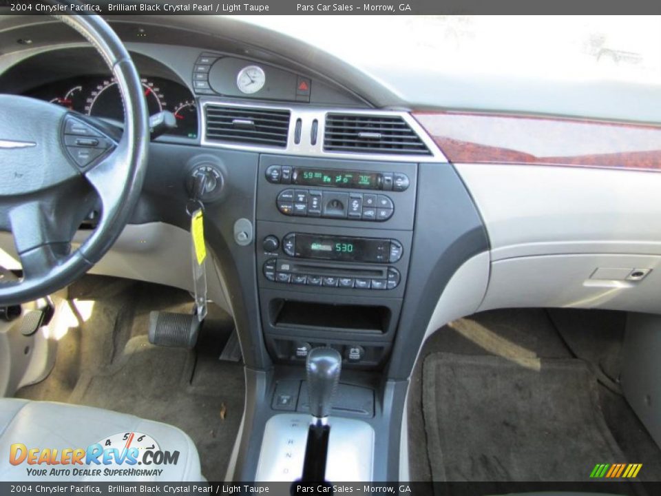 2004 Chrysler Pacifica Brilliant Black Crystal Pearl / Light Taupe Photo #11