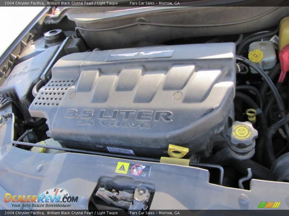 2004 Chrysler Pacifica Brilliant Black Crystal Pearl / Light Taupe Photo #14