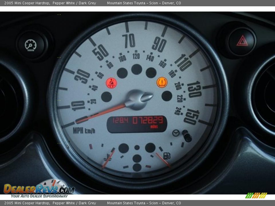 2005 Mini Cooper Hardtop Pepper White / Dark Grey Photo #7