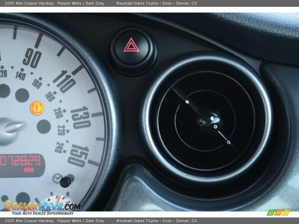 2005 Mini Cooper Hardtop Pepper White / Dark Grey Photo #20