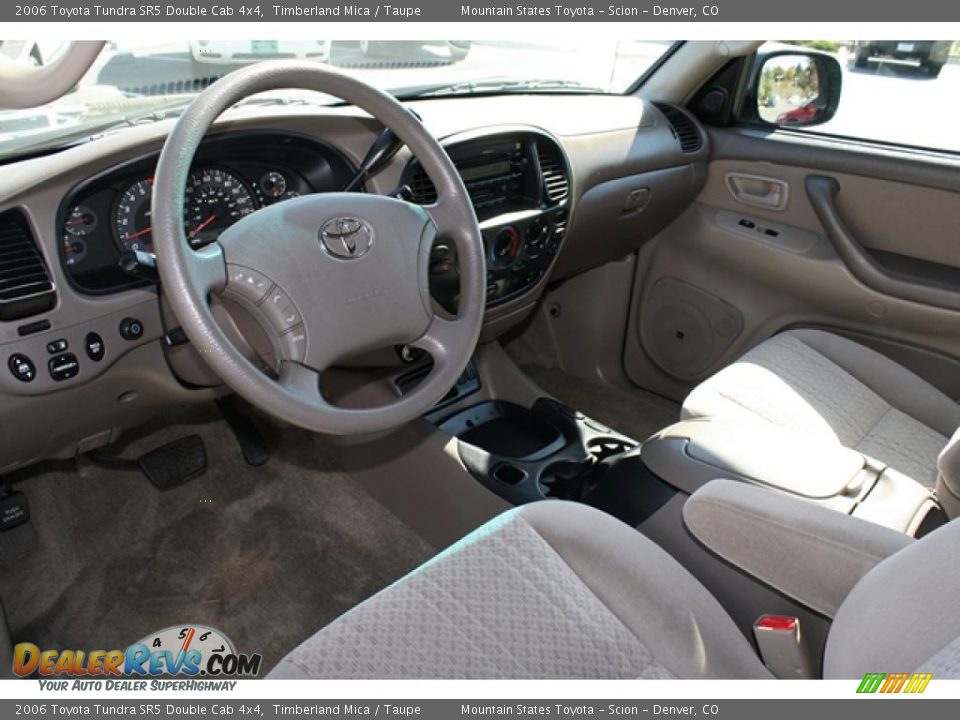 2006 Toyota Tundra SR5 Double Cab 4x4 Timberland Mica / Taupe Photo #8