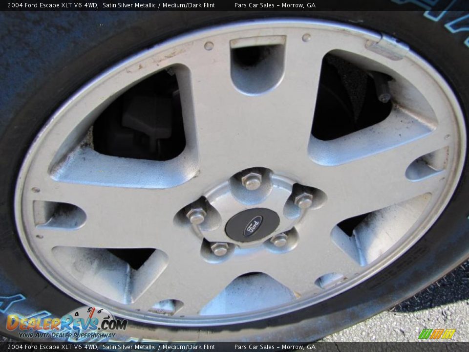 2004 Ford Escape XLT V6 4WD Satin Silver Metallic / Medium/Dark Flint Photo #5
