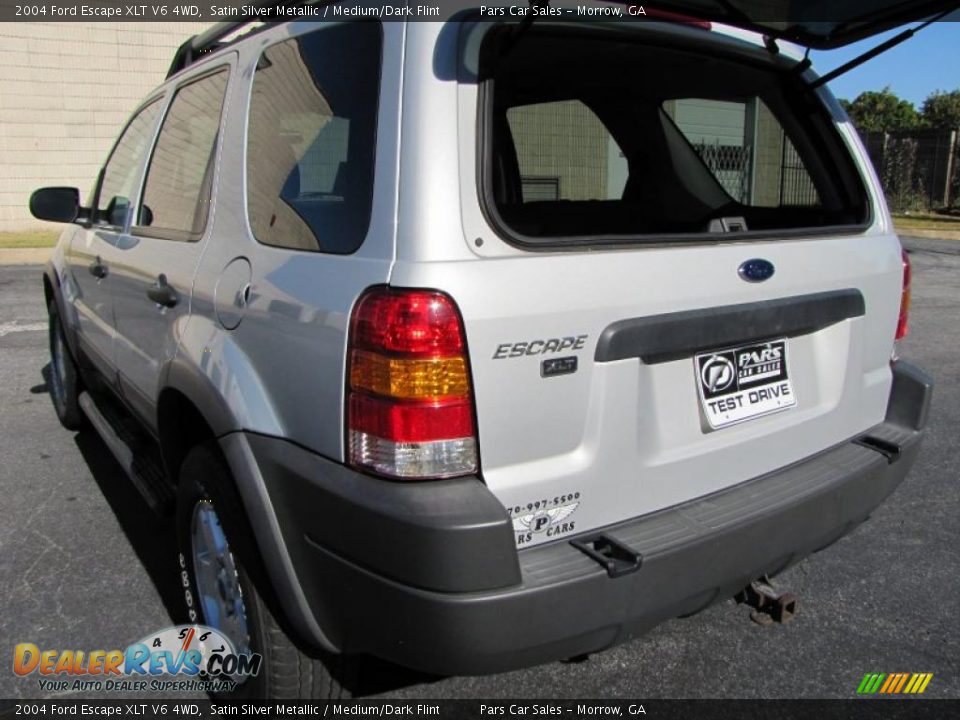 2004 Ford Escape XLT V6 4WD Satin Silver Metallic / Medium/Dark Flint Photo #10