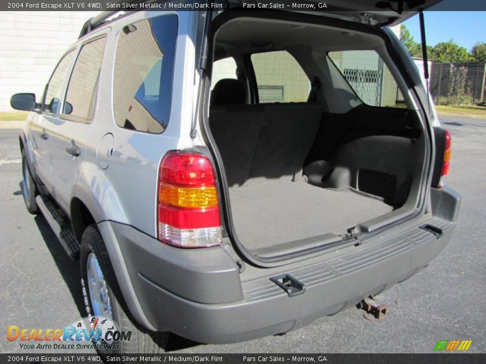 2004 Ford Escape XLT V6 4WD Satin Silver Metallic / Medium/Dark Flint Photo #11