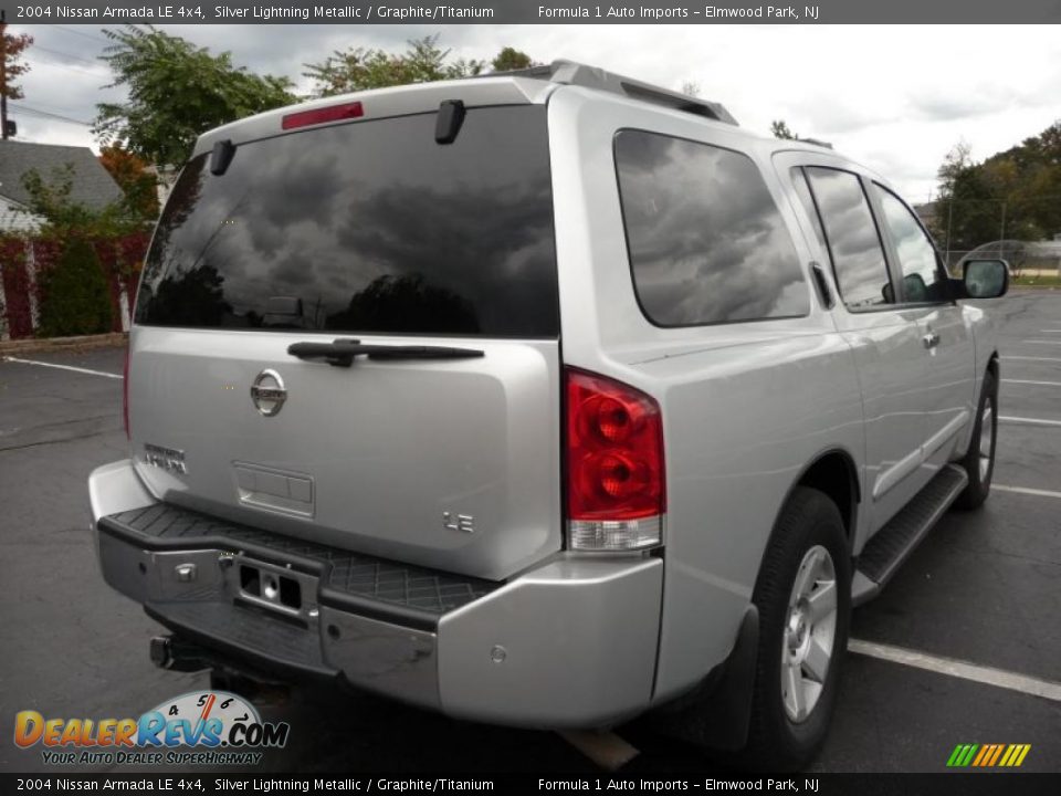 2004 Nissan Armada LE 4x4 Silver Lightning Metallic / Graphite/Titanium Photo #3