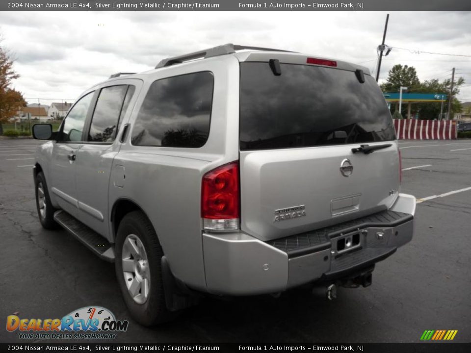 2004 Nissan Armada LE 4x4 Silver Lightning Metallic / Graphite/Titanium Photo #4