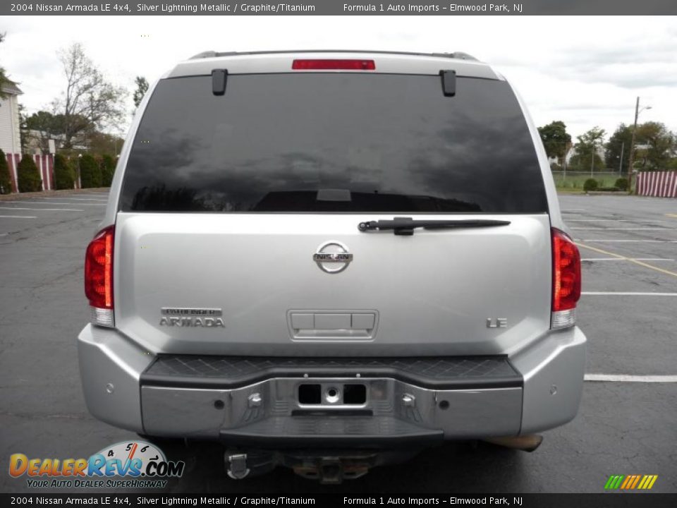 2004 Nissan Armada LE 4x4 Silver Lightning Metallic / Graphite/Titanium Photo #9