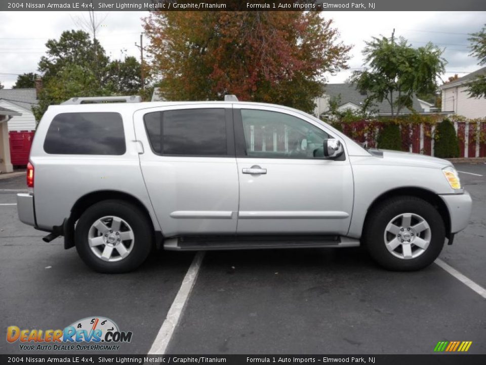 2004 Nissan Armada LE 4x4 Silver Lightning Metallic / Graphite/Titanium Photo #11
