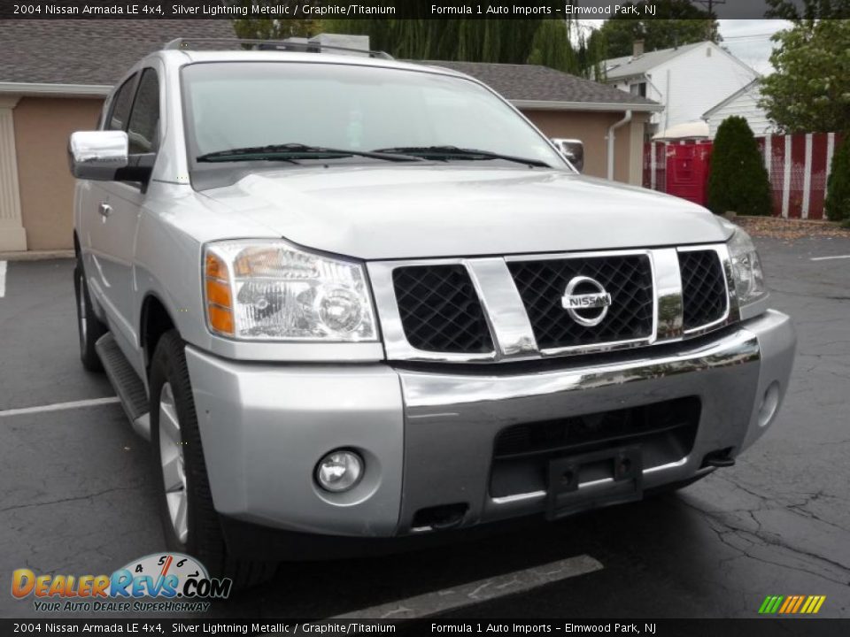 2004 Nissan Armada LE 4x4 Silver Lightning Metallic / Graphite/Titanium Photo #13
