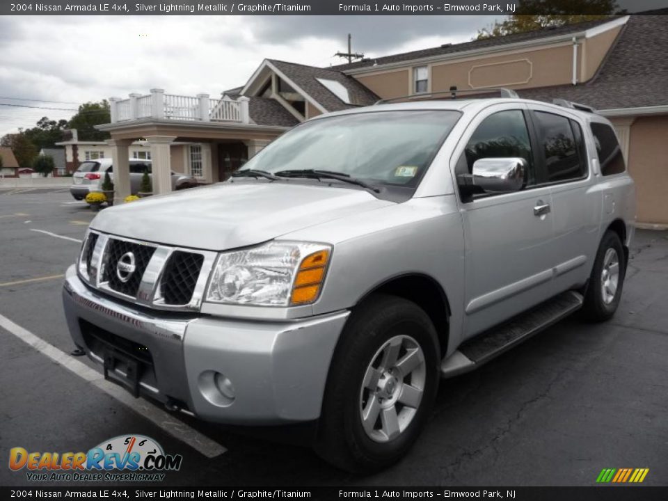 2004 Nissan Armada LE 4x4 Silver Lightning Metallic / Graphite/Titanium Photo #14