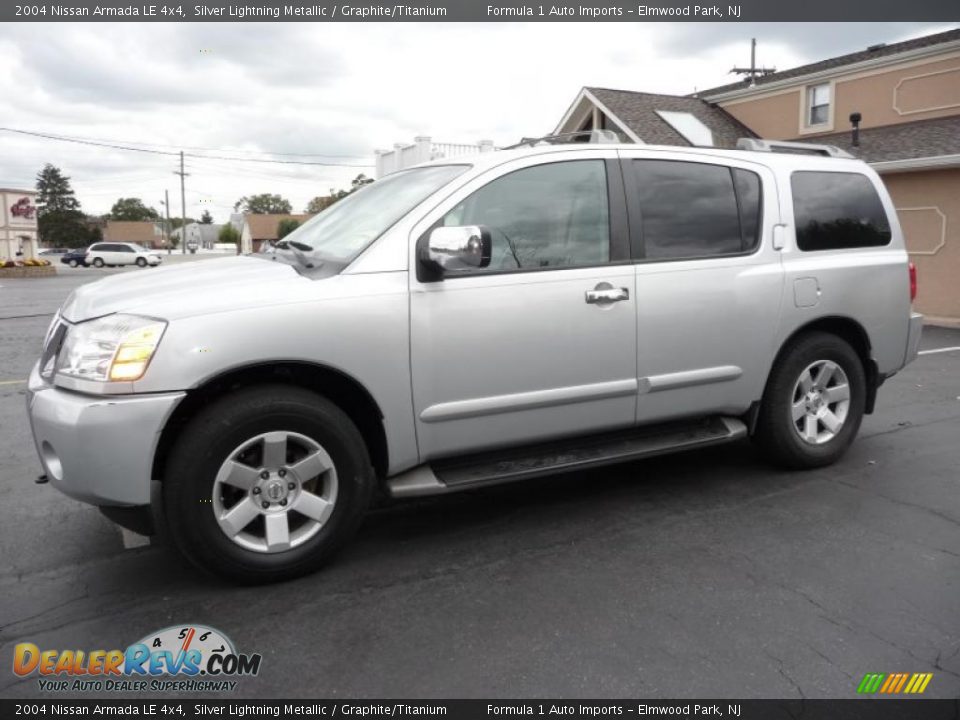 2004 Nissan Armada LE 4x4 Silver Lightning Metallic / Graphite/Titanium Photo #15