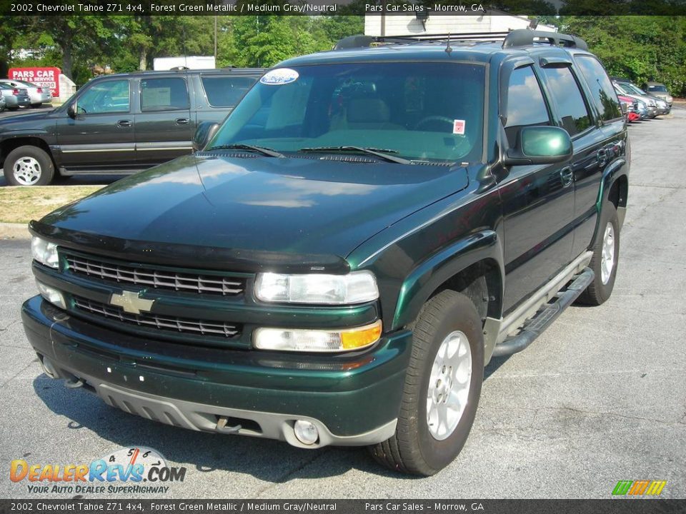 2002 Chevrolet Tahoe Z71 4x4 Forest Green Metallic / Medium Gray/Neutral Photo #1