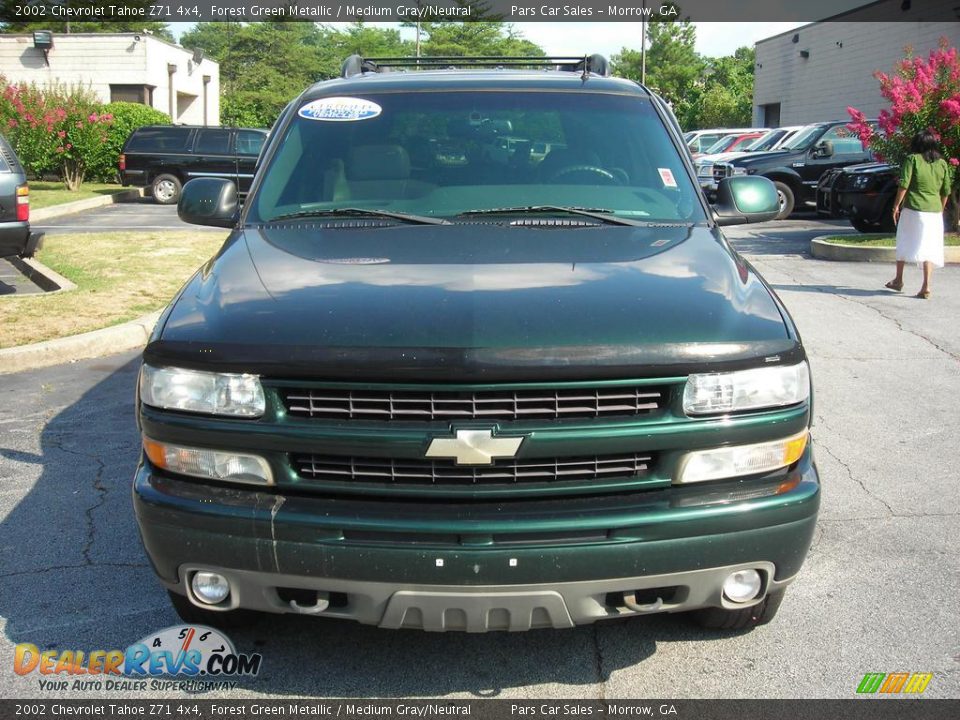 2002 Chevrolet Tahoe Z71 4x4 Forest Green Metallic / Medium Gray/Neutral Photo #2