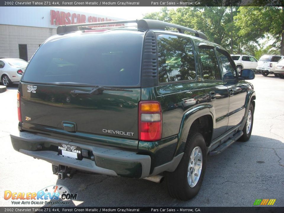 2002 Chevrolet Tahoe Z71 4x4 Forest Green Metallic / Medium Gray/Neutral Photo #3