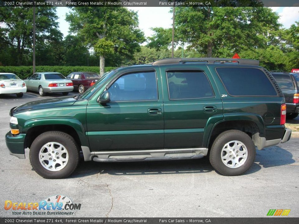 2002 Chevrolet Tahoe Z71 4x4 Forest Green Metallic / Medium Gray/Neutral Photo #4