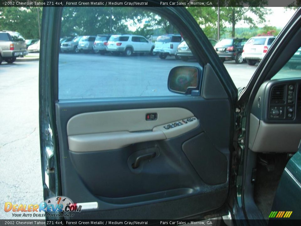 2002 Chevrolet Tahoe Z71 4x4 Forest Green Metallic / Medium Gray/Neutral Photo #8