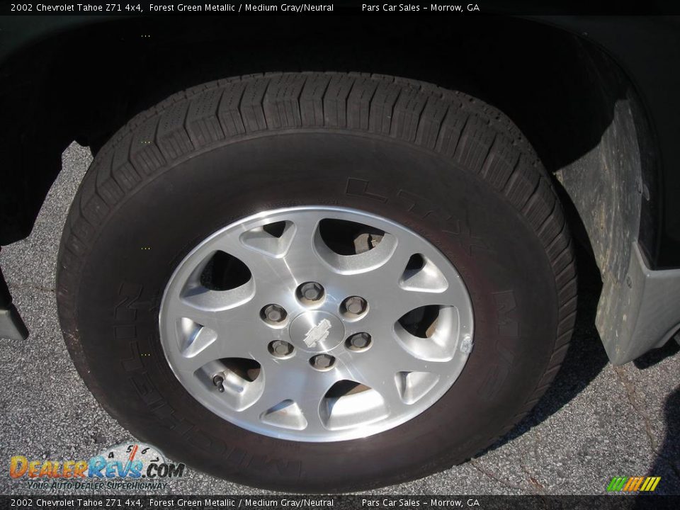 2002 Chevrolet Tahoe Z71 4x4 Forest Green Metallic / Medium Gray/Neutral Photo #9
