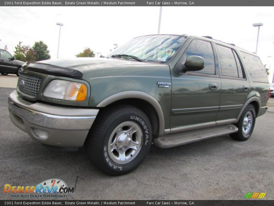 2001 Ford Expedition Eddie Bauer Estate Green Metallic / Medium Parchment Photo #1