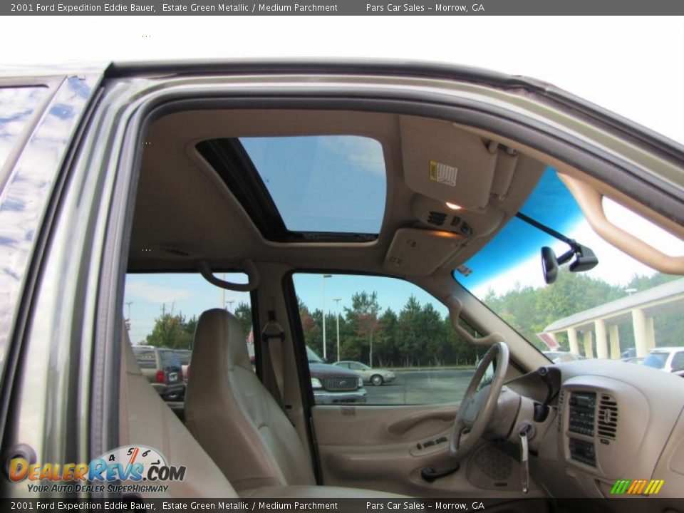 2001 Ford Expedition Eddie Bauer Estate Green Metallic / Medium Parchment Photo #13