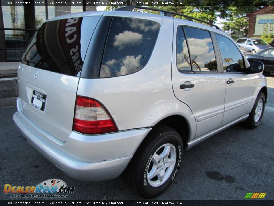 2000 Mercedes-Benz ML 320 4Matic Brilliant Silver Metallic / Charcoal Photo #3