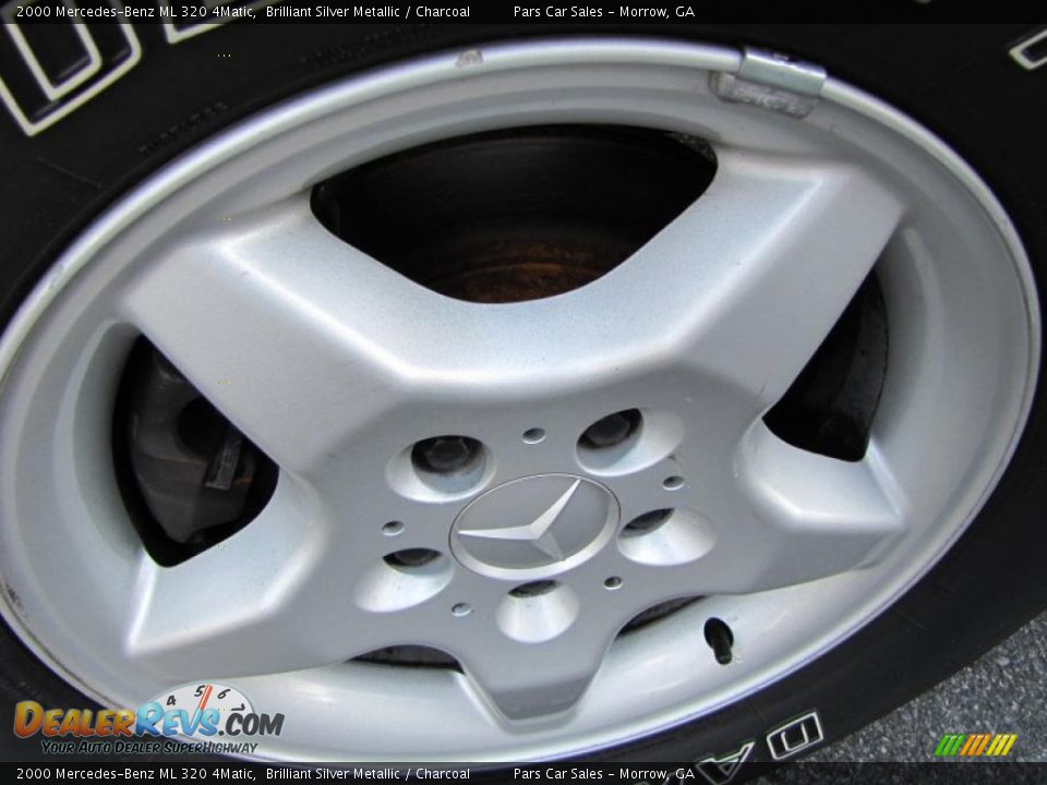 2000 Mercedes-Benz ML 320 4Matic Brilliant Silver Metallic / Charcoal Photo #5