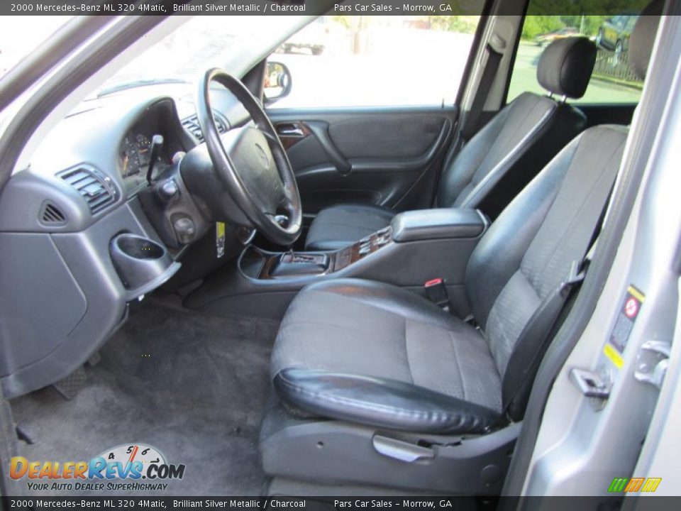 2000 Mercedes-Benz ML 320 4Matic Brilliant Silver Metallic / Charcoal Photo #6