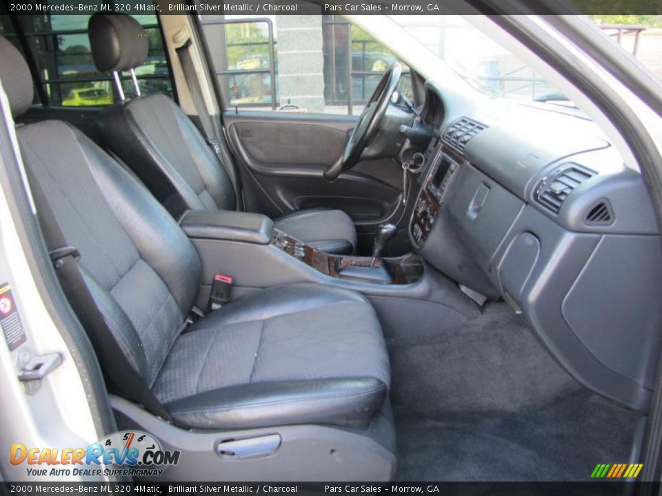 2000 Mercedes-Benz ML 320 4Matic Brilliant Silver Metallic / Charcoal Photo #10