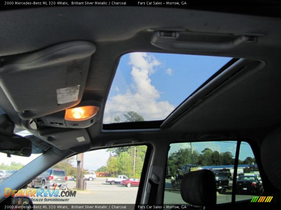2000 Mercedes-Benz ML 320 4Matic Brilliant Silver Metallic / Charcoal Photo #13