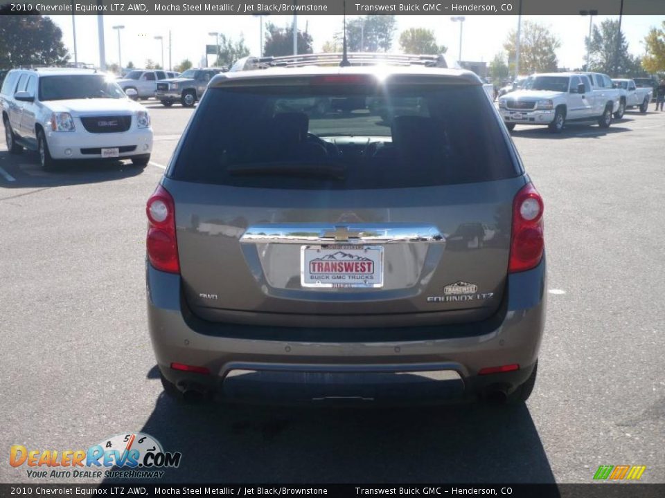 2010 Chevrolet Equinox LTZ AWD Mocha Steel Metallic / Jet Black/Brownstone Photo #4