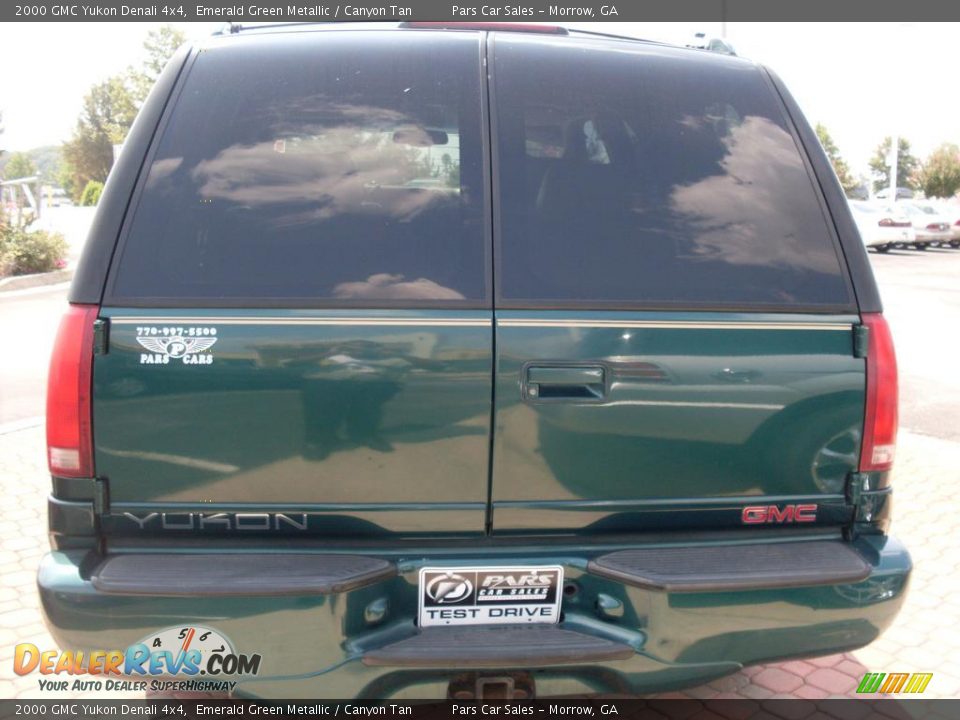 2000 GMC Yukon Denali 4x4 Emerald Green Metallic / Canyon Tan Photo #5