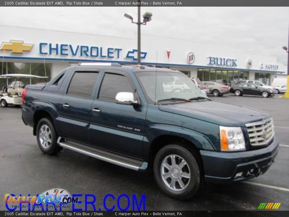 2005 Cadillac Escalade EXT AWD Rip Tide Blue / Shale Photo #1