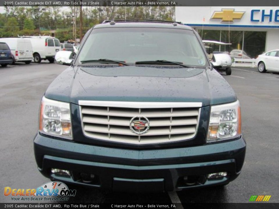 2005 Cadillac Escalade EXT AWD Rip Tide Blue / Shale Photo #3