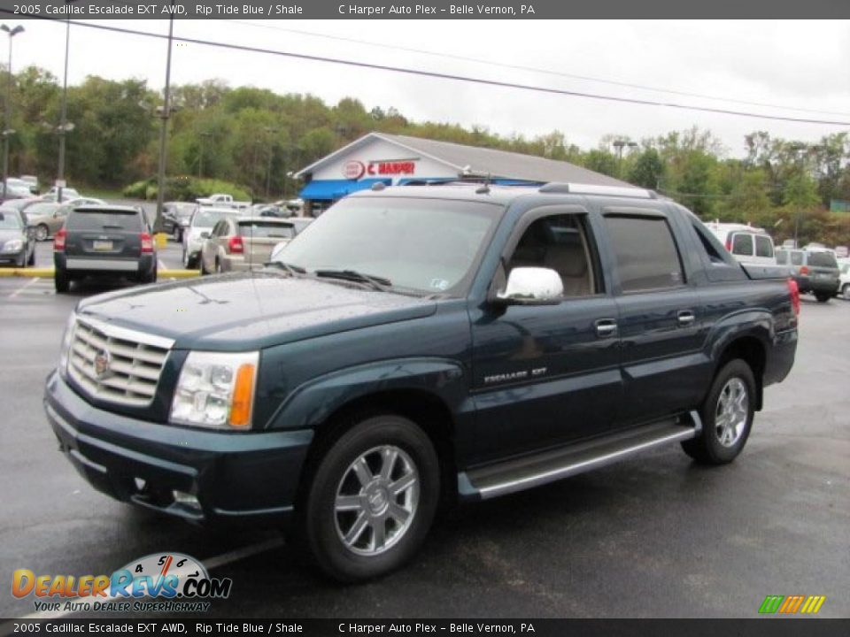 2005 Cadillac Escalade EXT AWD Rip Tide Blue / Shale Photo #4