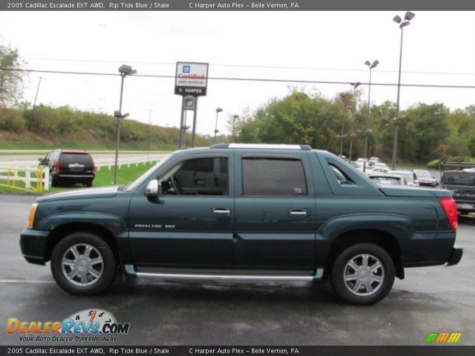 2005 Cadillac Escalade EXT AWD Rip Tide Blue / Shale Photo #5