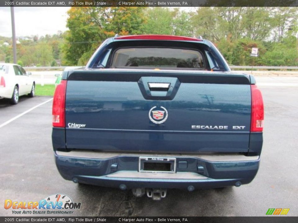 2005 Cadillac Escalade EXT AWD Rip Tide Blue / Shale Photo #7