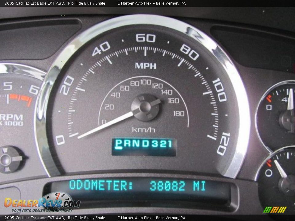 2005 Cadillac Escalade EXT AWD Rip Tide Blue / Shale Photo #25