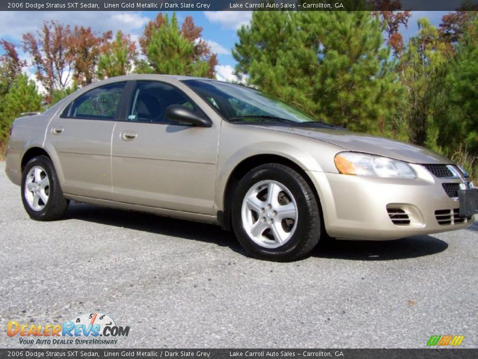 2006 Dodge Stratus SXT Sedan Linen Gold Metallic / Dark Slate Grey Photo #1