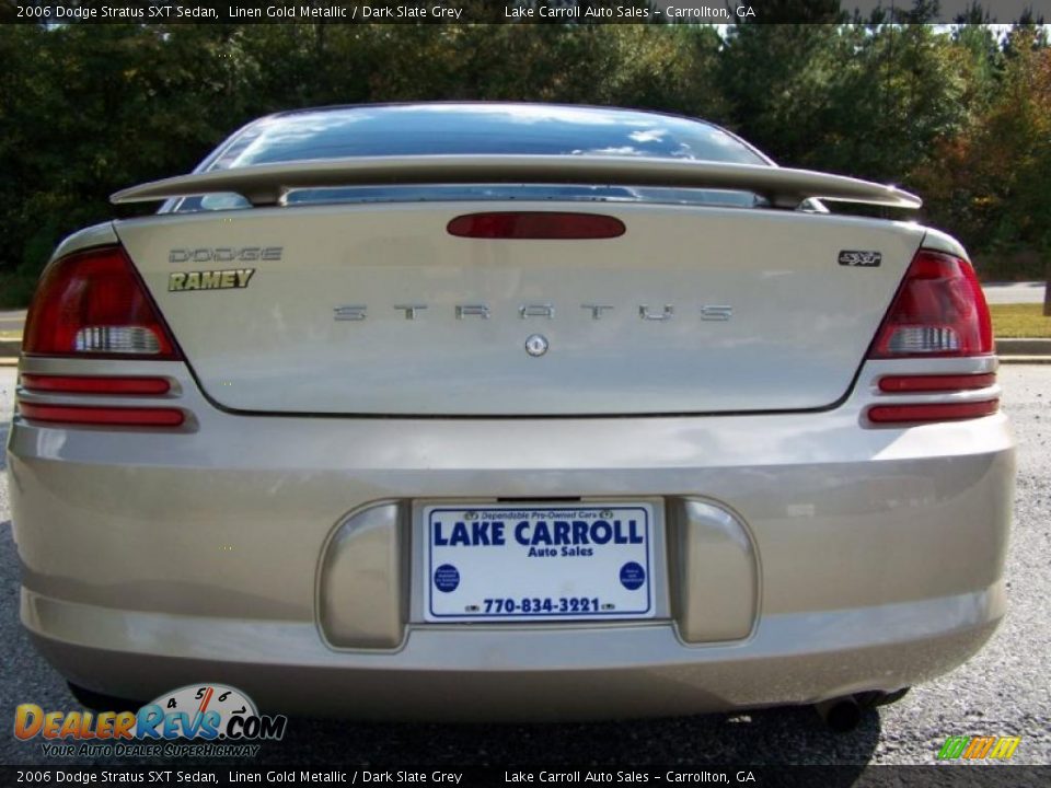 2006 Dodge Stratus SXT Sedan Linen Gold Metallic / Dark Slate Grey Photo #12