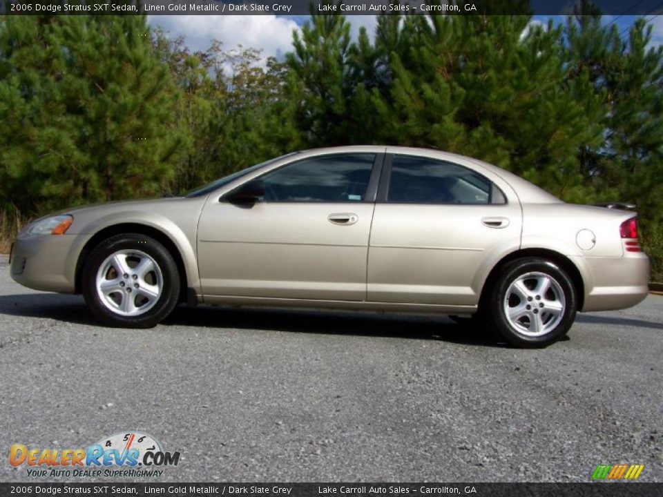 2006 Dodge Stratus SXT Sedan Linen Gold Metallic / Dark Slate Grey Photo #14