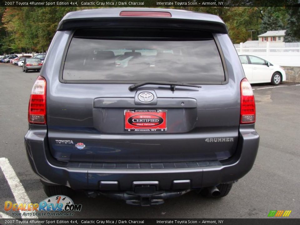 2007 Toyota 4Runner Sport Edition 4x4 Galactic Gray Mica / Dark Charcoal Photo #5