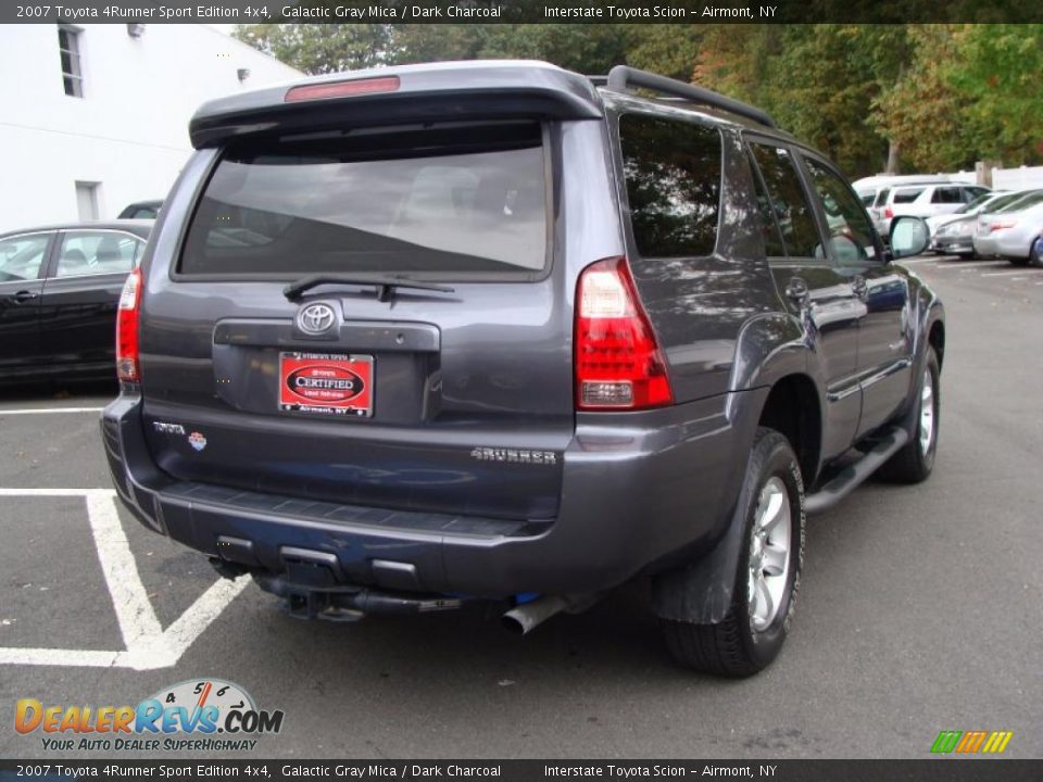 2007 Toyota 4Runner Sport Edition 4x4 Galactic Gray Mica / Dark Charcoal Photo #6