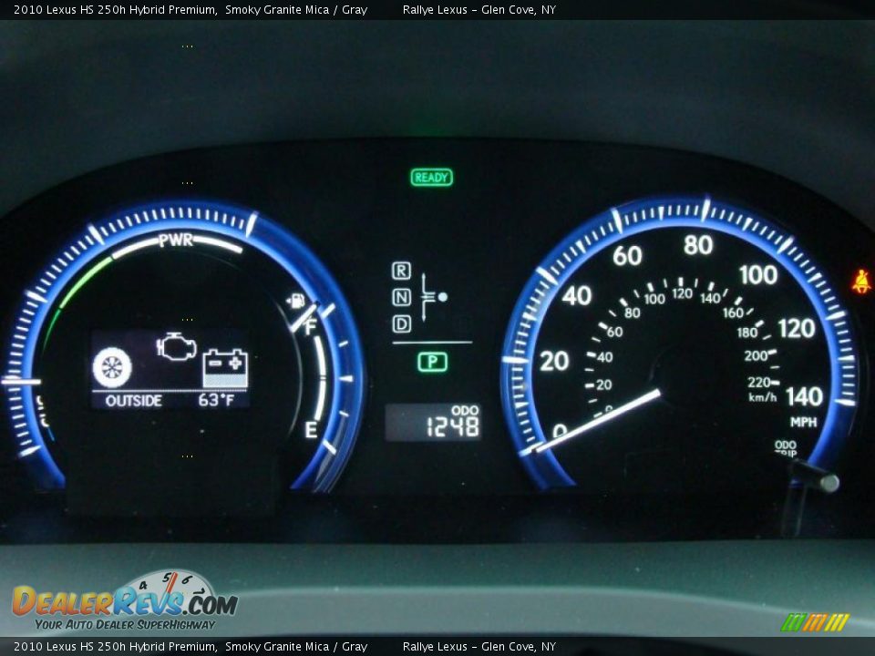 2010 Lexus HS 250h Hybrid Premium Gauges Photo #14