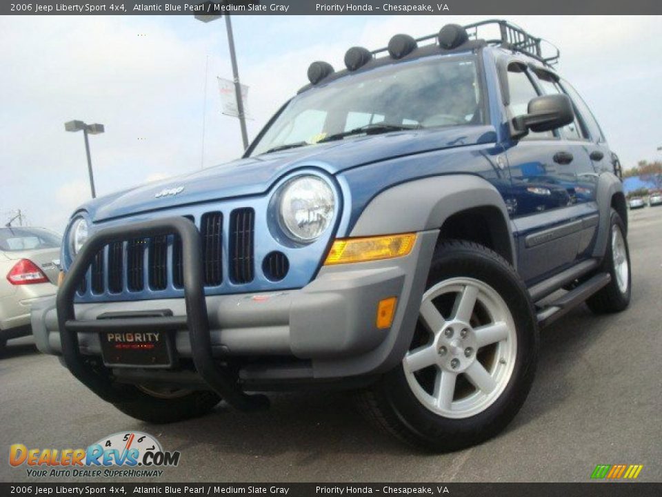 2006 Jeep Liberty Sport 4x4 Atlantic Blue Pearl / Medium Slate Gray Photo #1