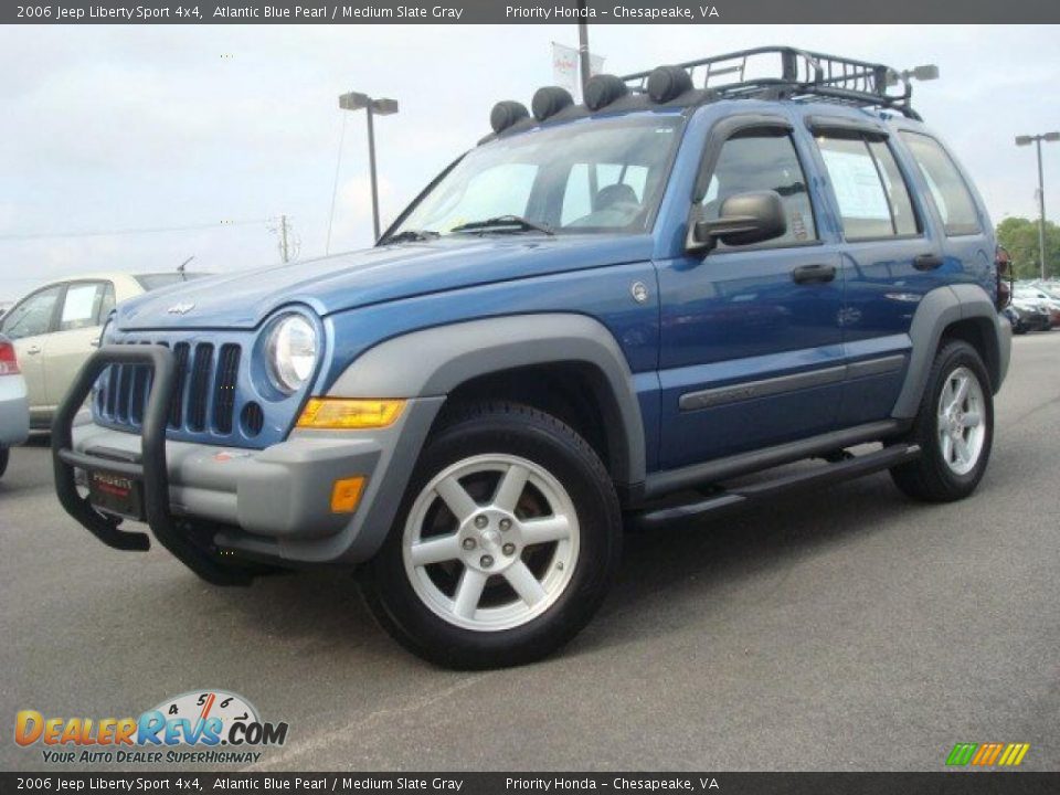 2006 Jeep Liberty Sport 4x4 Atlantic Blue Pearl / Medium Slate Gray Photo #2