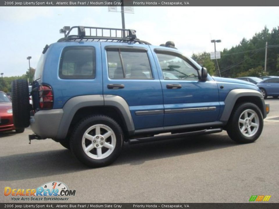 2006 Jeep Liberty Sport 4x4 Atlantic Blue Pearl / Medium Slate Gray Photo #7
