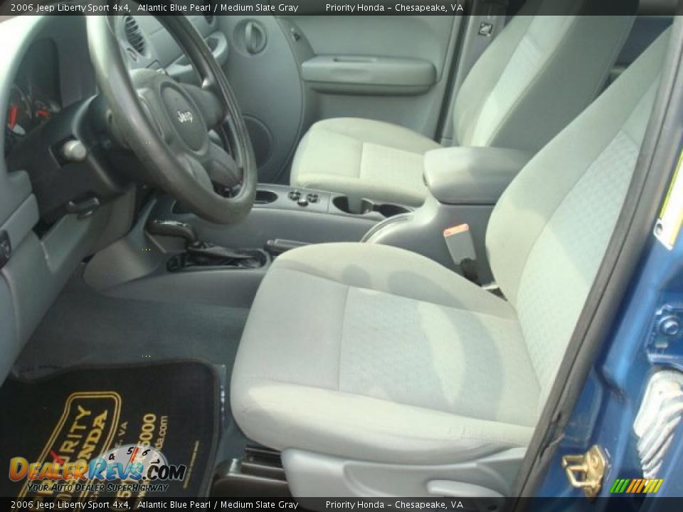 2006 Jeep Liberty Sport 4x4 Atlantic Blue Pearl / Medium Slate Gray Photo #11