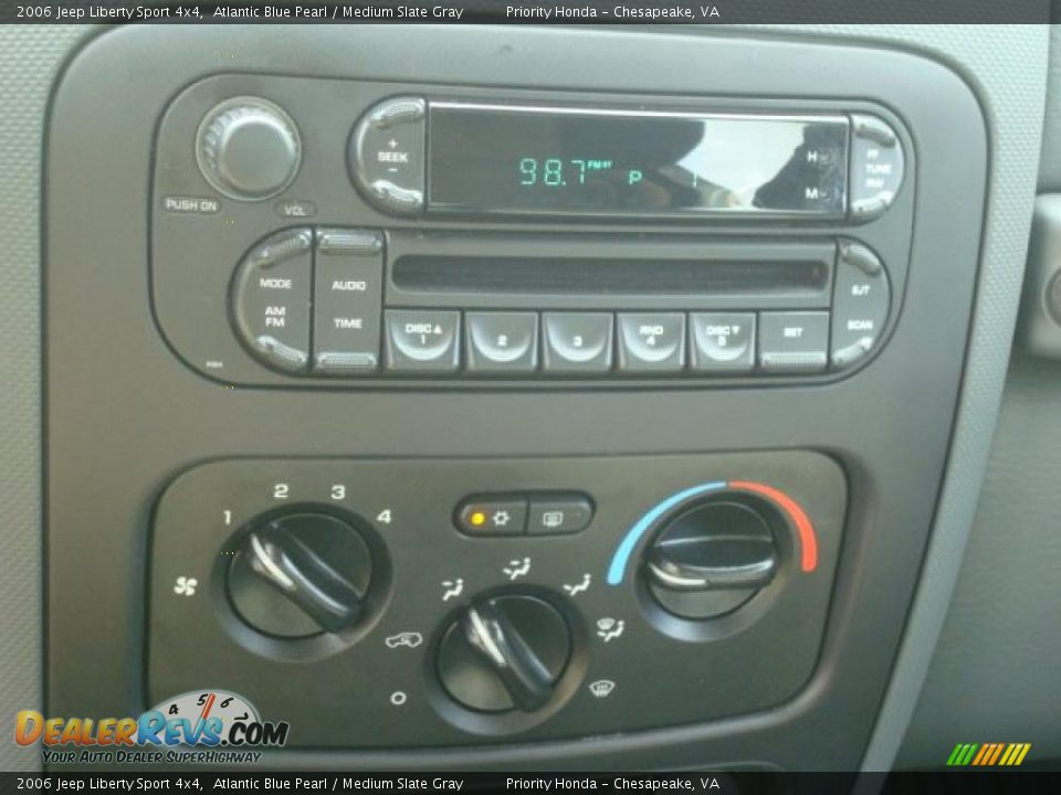 2006 Jeep Liberty Sport 4x4 Atlantic Blue Pearl / Medium Slate Gray Photo #19